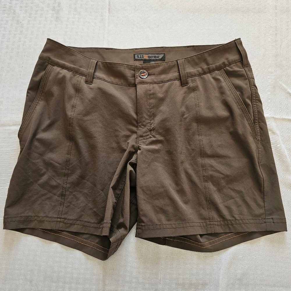 5.11 Tactical Shorts Women 8 Brown Performance 6 Inseam Hiking